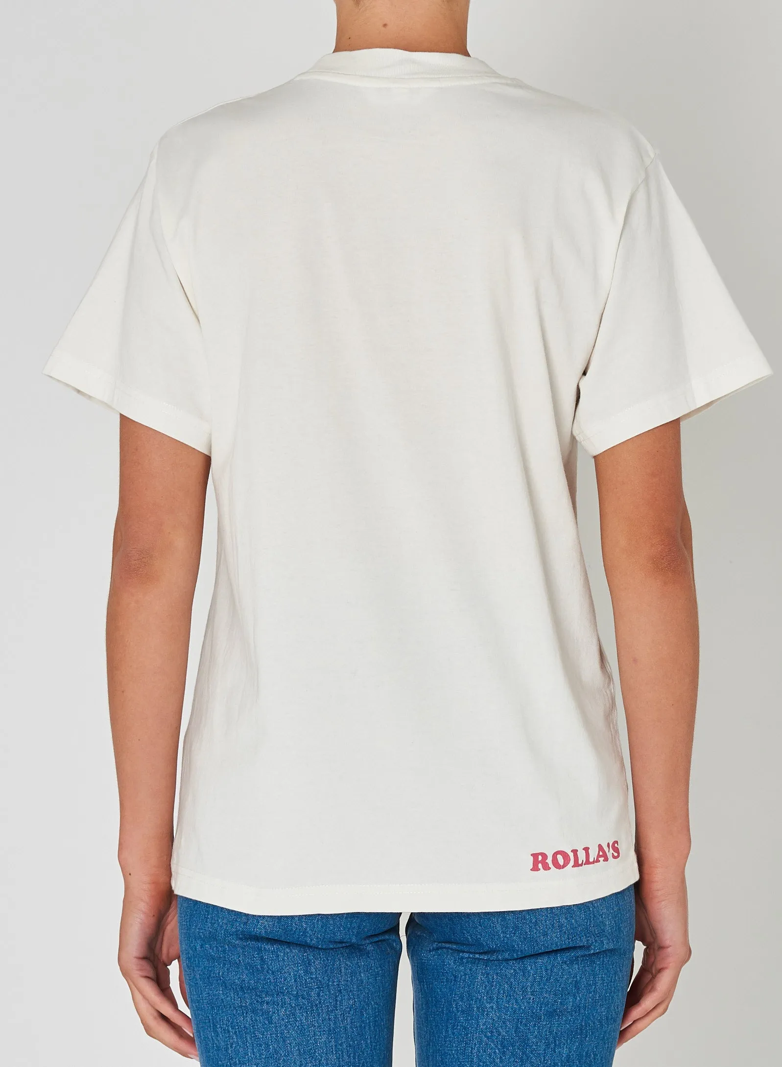 ROLLAS Womens Rolling Stone 80 Tomboy Tee - Vintage White