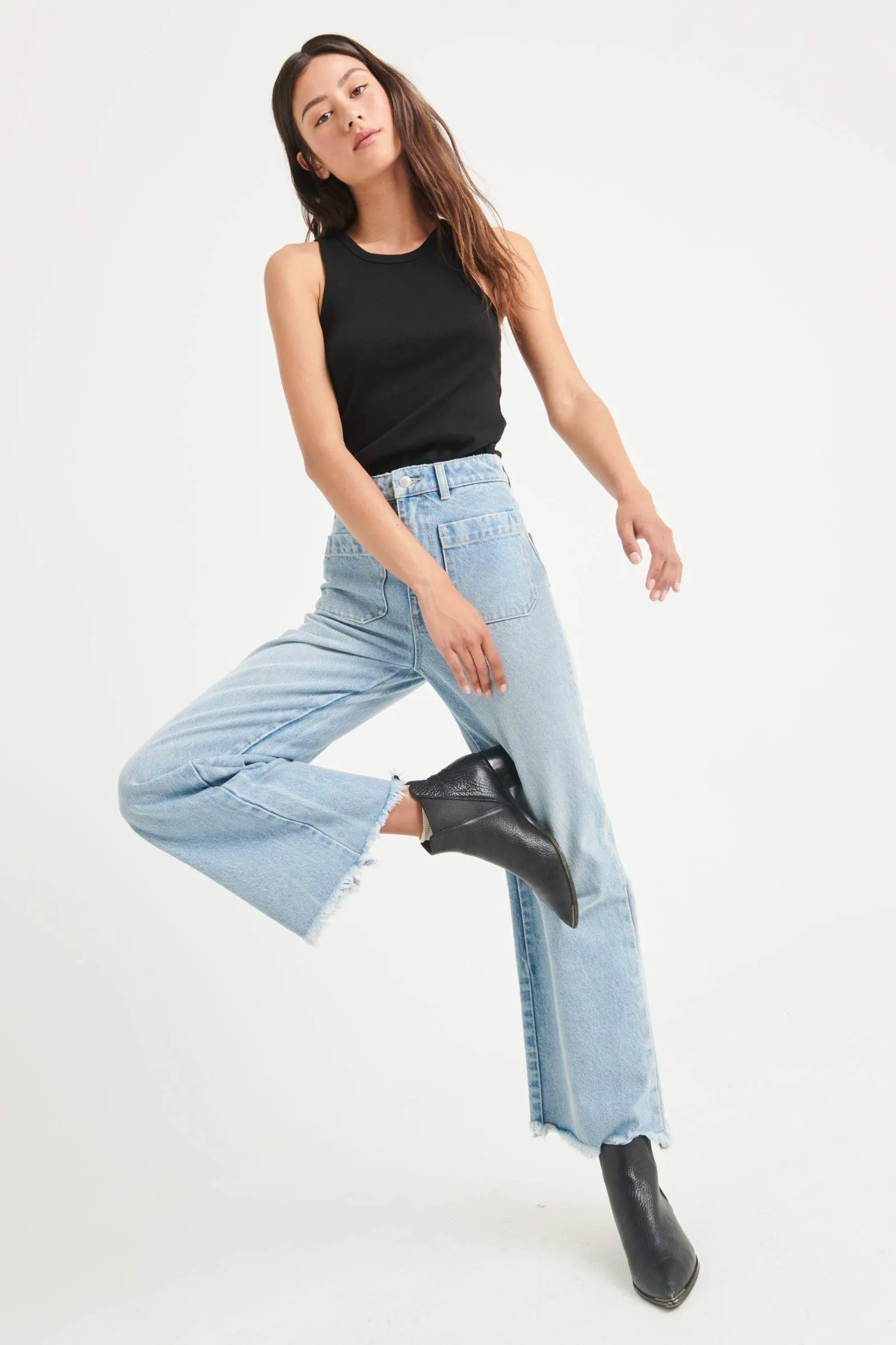 Rollas WOMENS SAILOR JEAN - CITY BLEACH