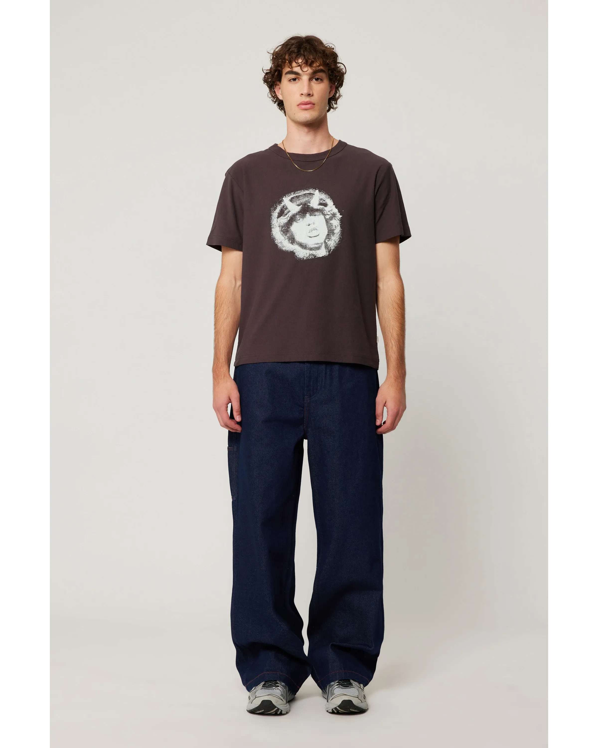 ROLLAS x ACDC Mens Highway Devil Tee - Washed Black