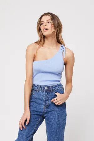 Rozalia Russian x Atoir WOMENS THE ONE SHOULDER TOP - BABY BLUE