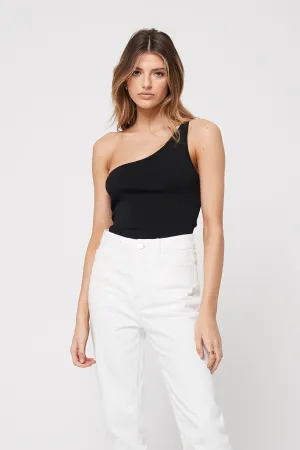 Rozalia Russian x Atoir WOMENS THE ONE SHOULDER TOP - BLACK
