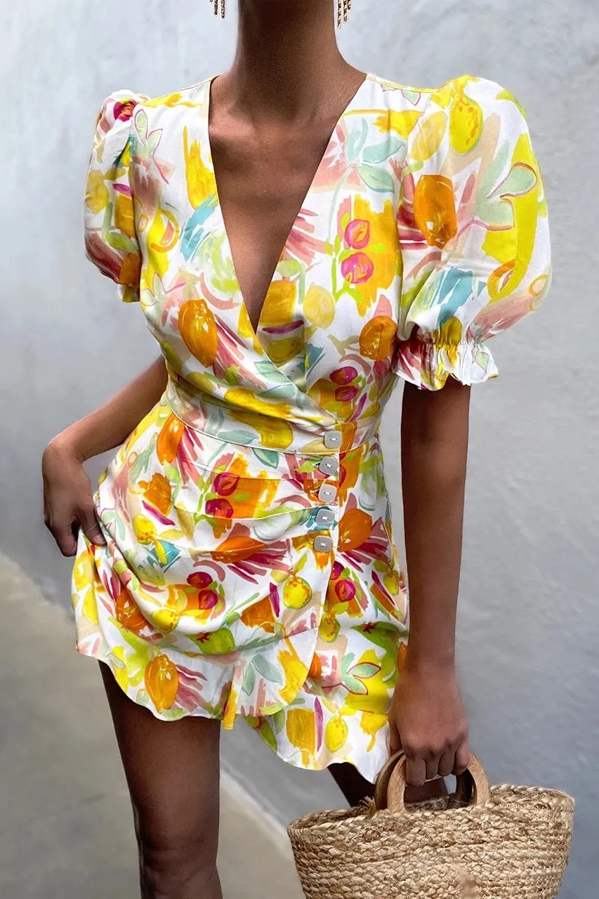 Runaway The Label WOMENS ZOLA MINI DRESS - CITRUS PRINT