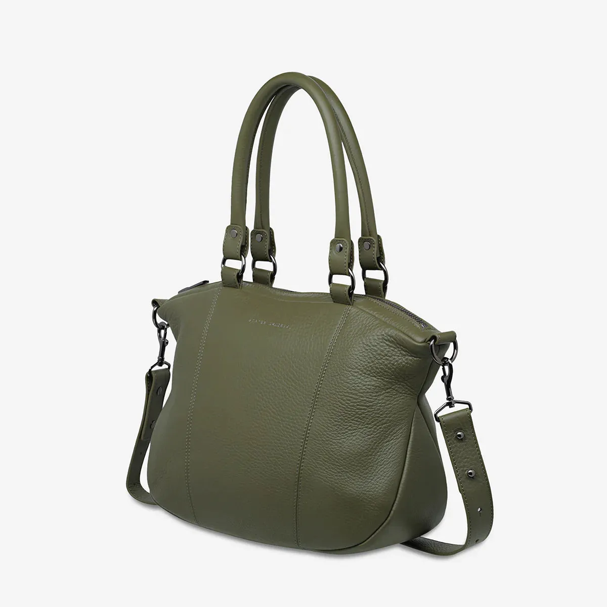 STATUS ANXIETY Womens Eyes To The Wind Leather Bag - Khaki