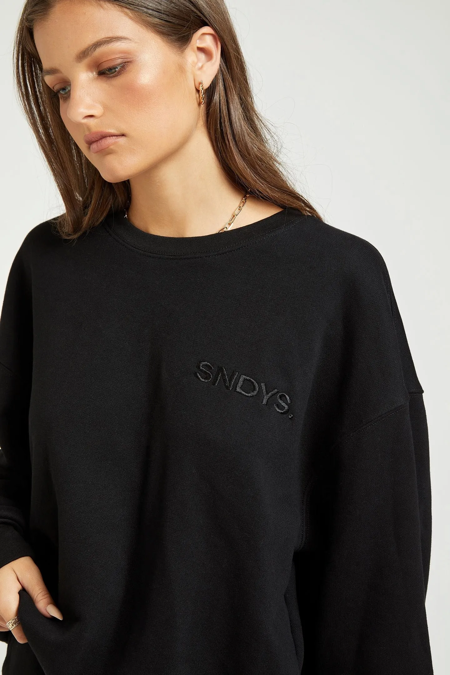 Sundays The Label WOMENS FLIX SWEATER - BLACK