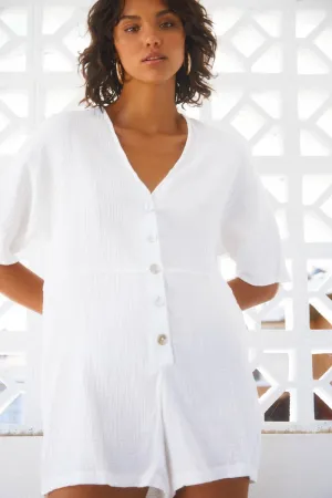 Sundays The Label WOMENS ZEPHIE PLAYSUIT - WHITE